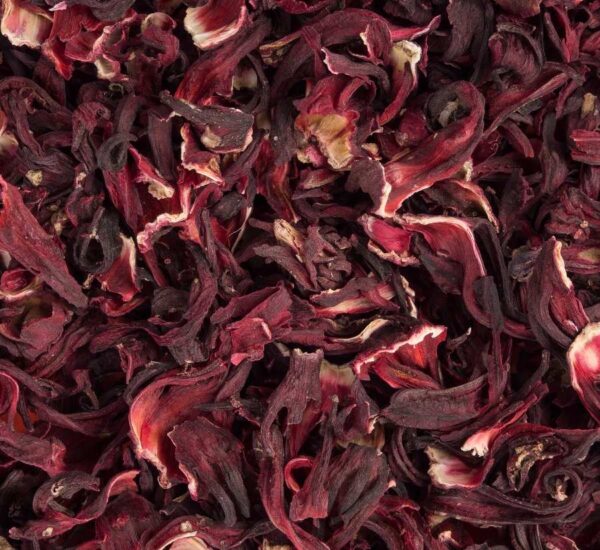 flores de jamaica deshidratadas listas para bebidas y comidas